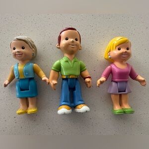 Vintage Fisher Price family set of 3 grandma mom dad